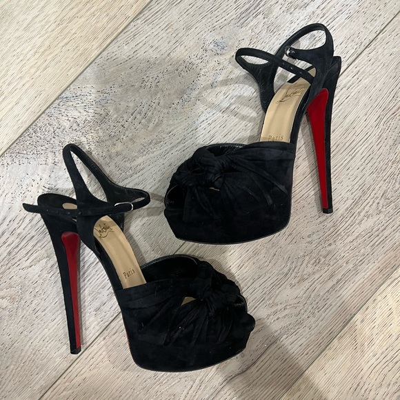Christian Louboutin Ionescadiva 150 VEAU VELOURS in Black - Picture 7 of 14